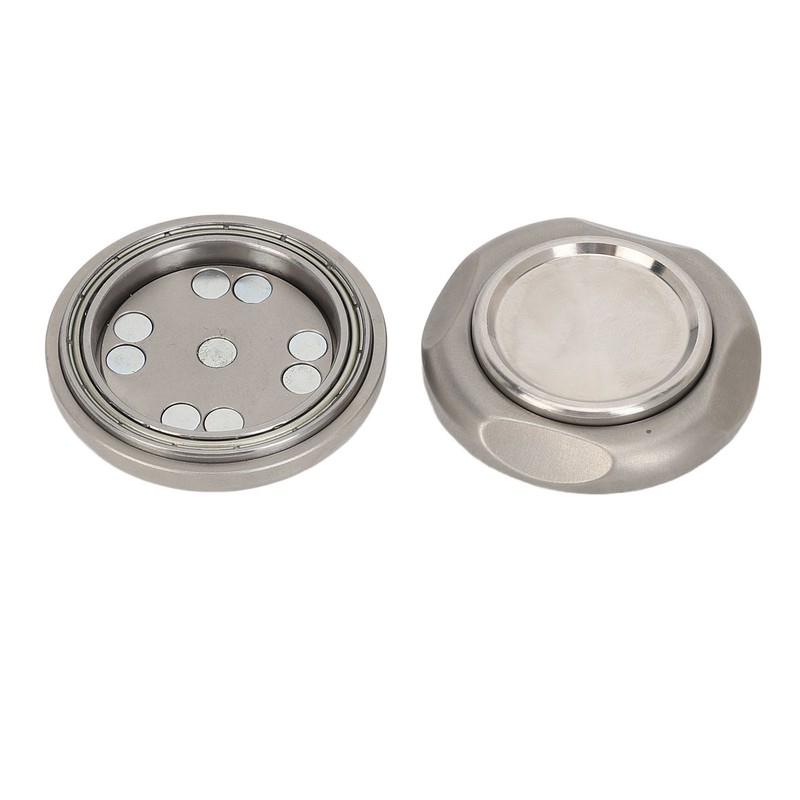 Magnetic Haptic Coin Silent Stainless Steel Flipped Fingertip Toy Rotatable