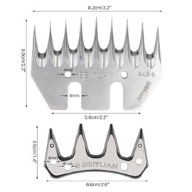 MUYIRTED Sheep Clippers Shearing Combs, Sheep Shears Electric Clippers Blade, Wool Combs Grooming Clippers for Goat (Straight)