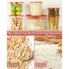 4QT NSF Round Food Storage Containers with Lids: 4 PCS