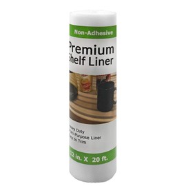 Clevr Premium 12 in. x 20 ft. Non-Adhesive Shelf Liner, Clear