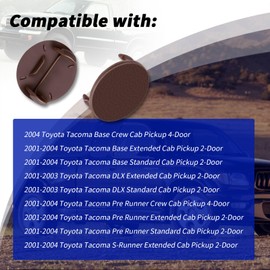 Interior Door Panel Armrest Screw Retainer Protective Cover Compatible with Toyota Tacoma 2001 2002 2003 2004 (2 Pcs)