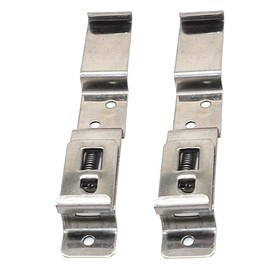2 x Trailer Number Plate Clips Holders Spring Loaded Stainless Steel LMX1867 by NANDEYIBI