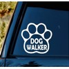 Dog Walker Paw Decal Sticker for Car Window 5 Inch