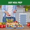 50 Pack (100-Piece) 32 oz Meal Prep Containers Reusable with