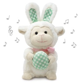 Cuddle Barn - Leapin' Lucy | Easter Animated Lamb Stuffed Animal Musical Plush Interactive Toy, Spring Easter Basket Stuffer Decoration, 11 inches