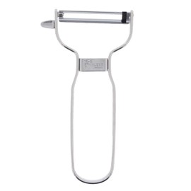 Blanche Associier A34250 Peeler, Tools, Slim Peeler, Silver, Boxed, Simple Design, Made in Japan