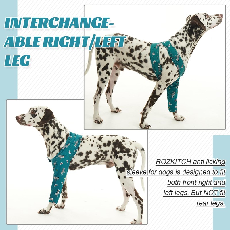 ROZKITCH Dog Wound Cover for Front Right Left Leg, Pet