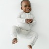 KYTE BABY Unisex Rayon Made From Bamboo Zippered Rompers Oat