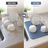 Silicone Dish Drying Mat for Kitchen Counters – Heat-Resistant Drip