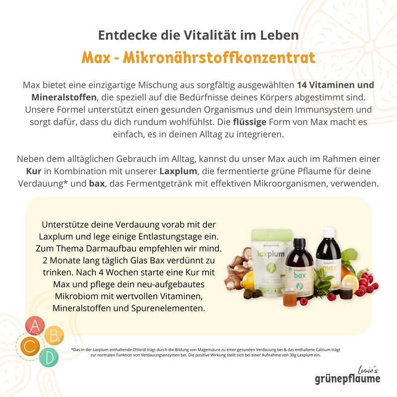 Max Micronutrient Concentrate for Your Immune System (More Details at