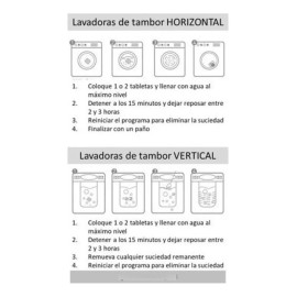 30 Pastillas Efervescentes For Limpiar Lavadoras &ab