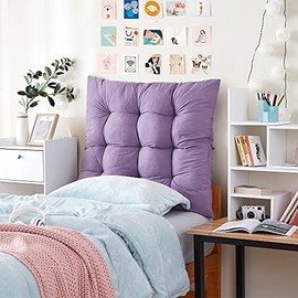 Rainha® - Puffy Tufted College Headboard - Purple Dusk