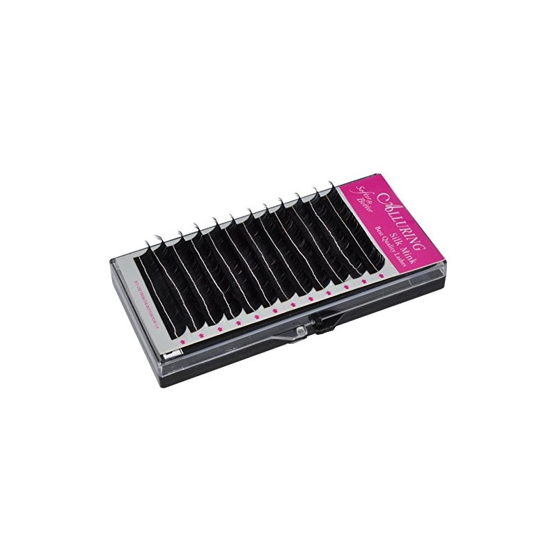 Alluring Silk Mink Lashes for Eyelash Extensions D curl .18mm