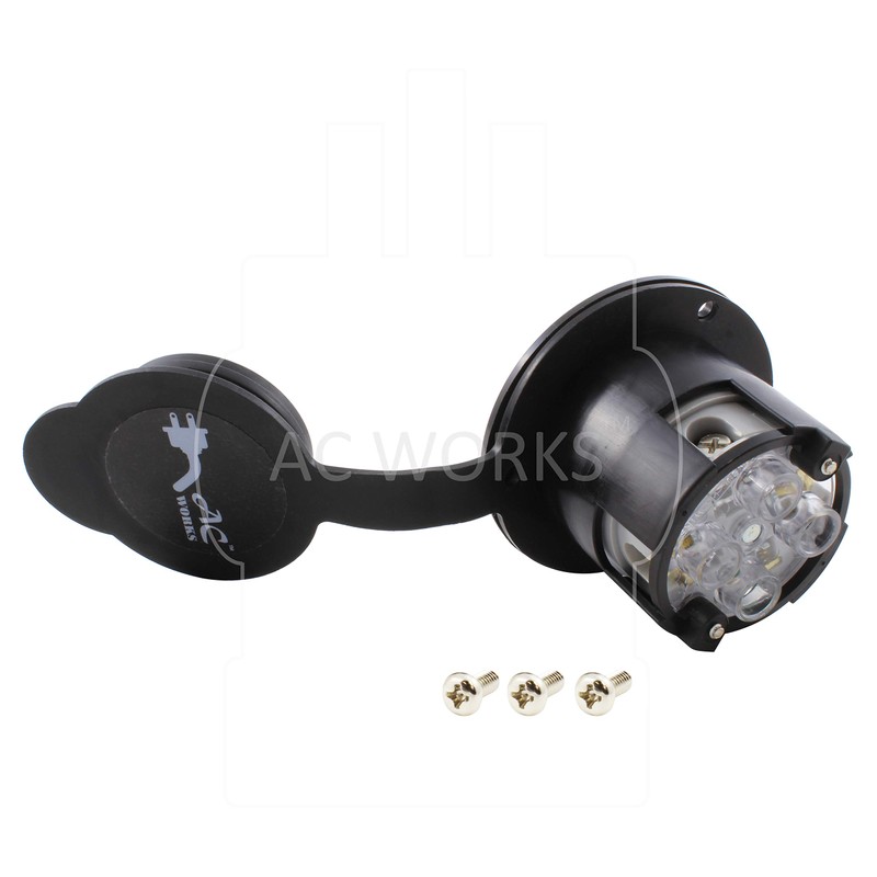 AC WORKS Super Durable Industrial Grade Locking Power Input Inlet