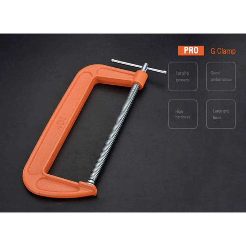 Edward Tools Heavy Duty 3" Steel C Clamp - Iron
