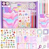 Goldge 109-Piece DIY Diary Set for Girls from 8 Years