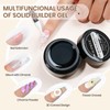 SUPWEE Solid Builder Gel - 2PCS Clear 3d Gel for