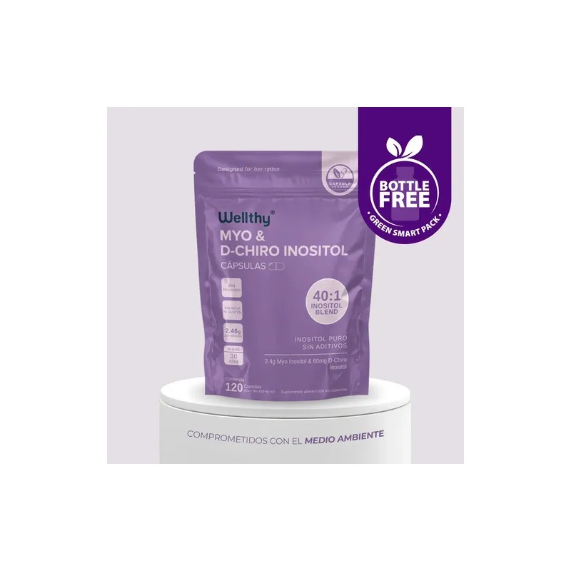 Wellthy Myo & D-chiro Inositol 120caps