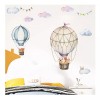 DaraBaby Vinil Decorativo Infantil Globo Aerostático Animales Niños