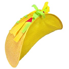 Kirei Sui Food Hats Hamburger Pizza Taco French Fries Party Dress Up Funny Hat Costume for Adults (Taco)