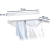 Leifheit Wall-Mounted Clothesline Laundry Dryer Rack Telegant 30 Protect 83306