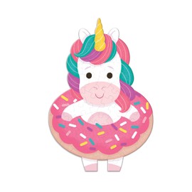 Mudpuppy Unicorn Sprinkles – 48 Piece Mini Scratch & Sniff Puzzle with Colorful and Fun Illustrations of A Donut Floatie Unicorn and Scented Puzzle Pieces