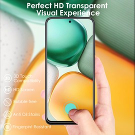 Suppeak 3 Piezas Protector de Pantalla compatible con Honor X7C 6.77", Transparente Mica Cristal Vidrio Templado Anti-Rasguño [Antiarañazos]