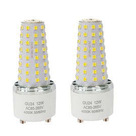 XRZT GU24 LED Bulb - 100W Equivalent, GU24 Base 2-Prong Light Bulbs for Home, Office, Commercial Use | Indoor/Outdoor Lighting 120V (Not dimmable) (4000K, 2 Pack)
