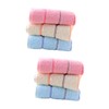 FOMIYES 6pcs Cotton Face Wash Towels Soft Highly Absorbent Cotton