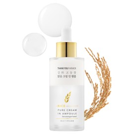 THANKYOU FARMER THANKYOU FARMER Rice Pure Cream In Ampoule 50ml - Skin Brightening Serum, Glass Skin Korean Skincare, Exclusive Korean Rice Extracts, Niacinamide, Korean Facial Serum