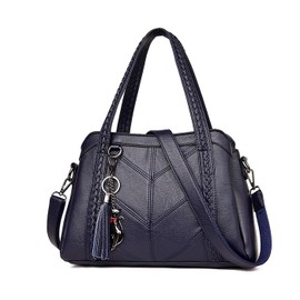 Coolives Women's Hobo Shoulder Bag with Shoulder Strap PU Leather Disposable, blue, Backpack handbag
