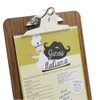 Chalkboards UK Premium Clip Board, Wood, Dark Oak, 34 x