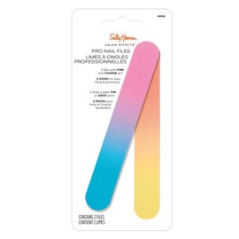 Sally Hansen Beauty Tools Salon Effects Pro Nail Files | Salon-Quality, Dual-Sided, Professional-Grade Emery Boards | Smooths and Shapes Nails