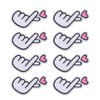 30Pcs Gesture Patches Love Heart Design Premium Cotton Strong Adhesion