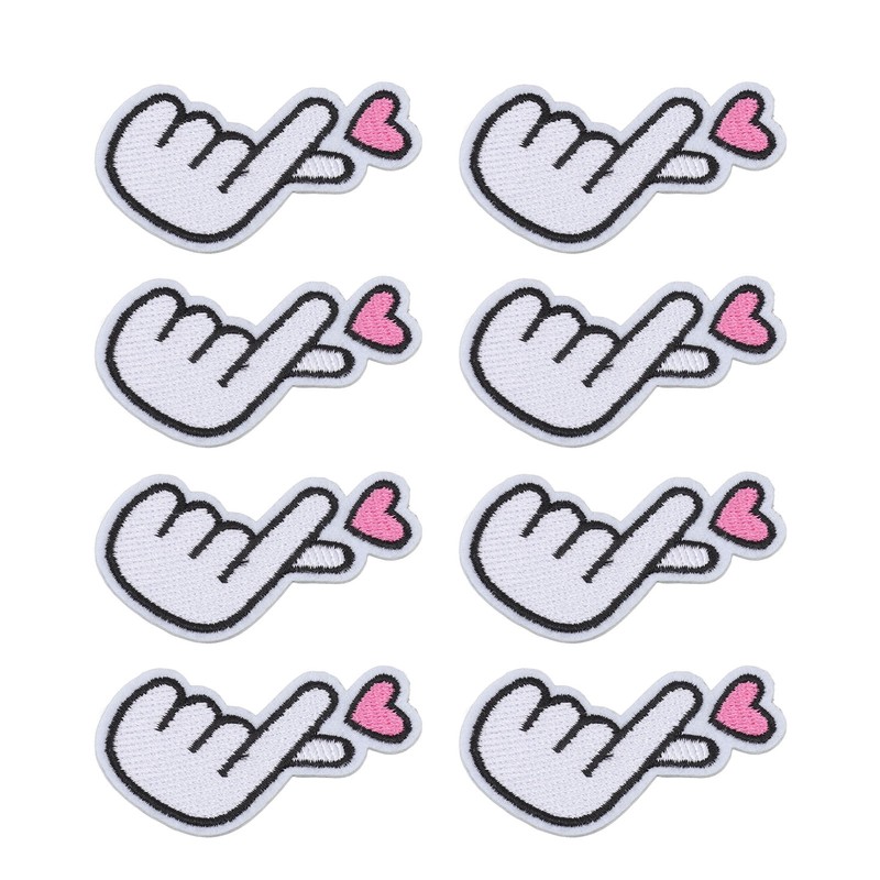 30Pcs Gesture Patches Love Heart Design Premium Cotton Strong Adhesion