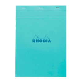 Rhodia 18100C – Rhodia Notizblock, geheftet, Farben Nr. 18 5/5, 80 Blatt, mikroperforiert, passende Deckblätter