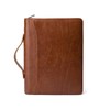 Geslun Genuine Leather Portfolio with Hidden Handle, Front Pocket, Business