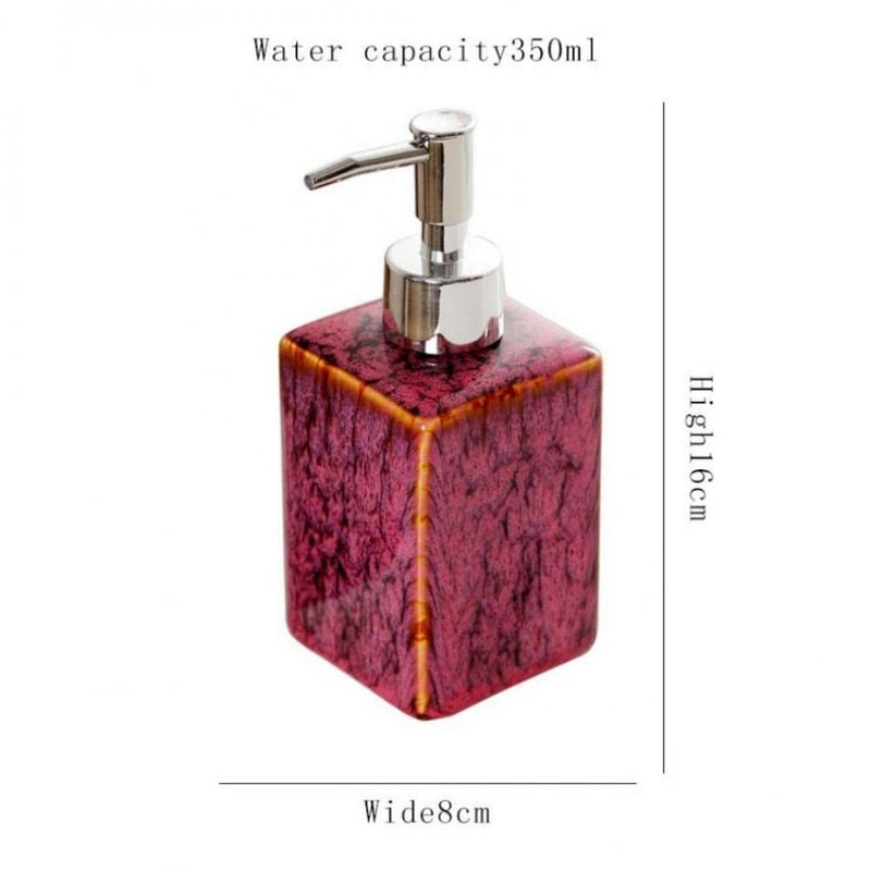 Hand Soap Dispenser Kiln Variable Glaze Lotion Dispenser Dish Soap