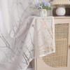Delien Voile Burnout Curtain with Knots Pattern, Sheer Curtain with