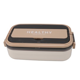 Bento Lunch Box 316 Stainless Steel 700ml Capacity Leakproof Microwave Safe Bento Container for School Office Cream