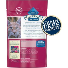 Blue Buffalo Wilderness Grain Free Soft-Moist Cat Treats, 2 Ounce (Pack of 1)