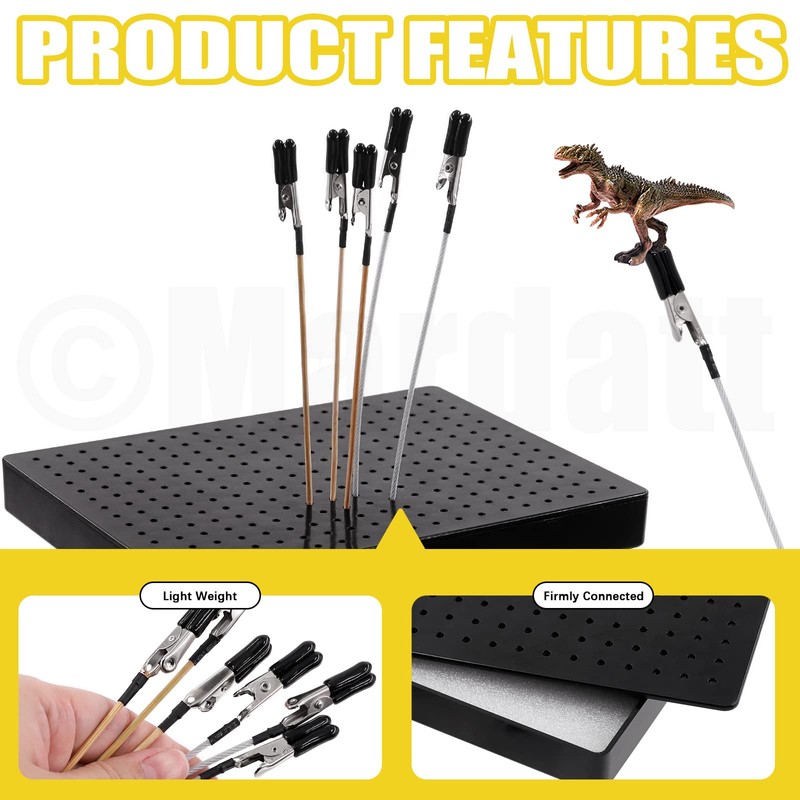 Mardatt Painting Modelling Tools Set Includes Square Stand Base Holder,