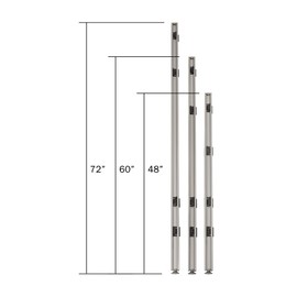 GOF Office Partition Single Full Fabric Panel (L-Post 48" h)