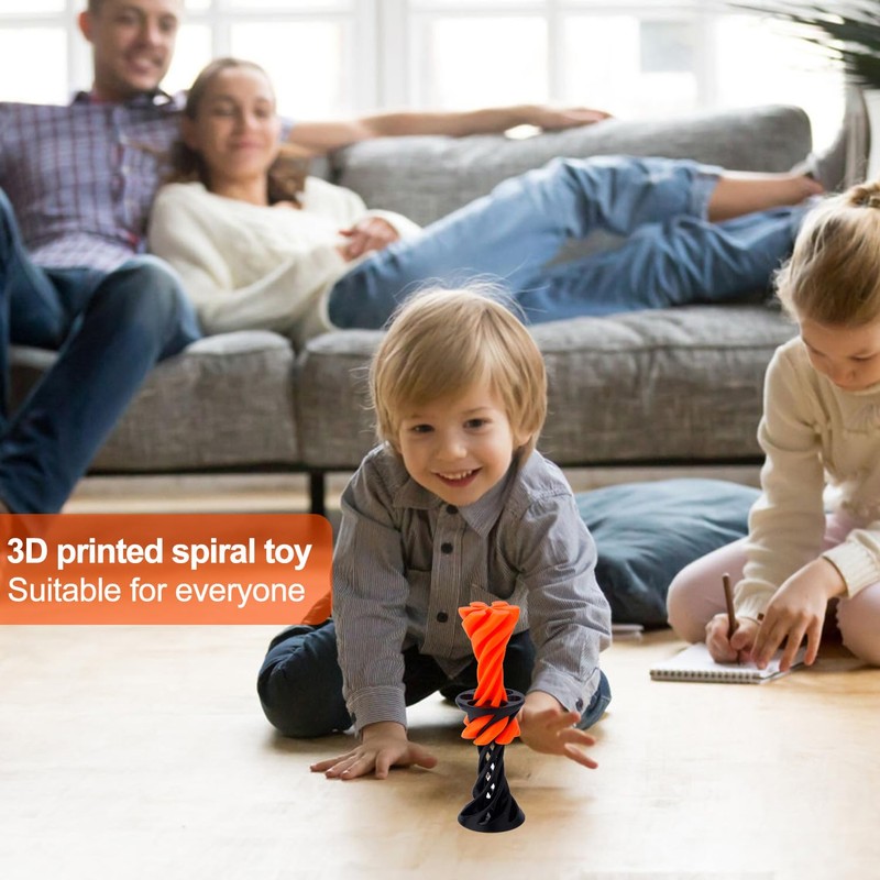 Spiral Cone Toy, Spiral 3D Cone Decompression Toy Impossible Pyramid