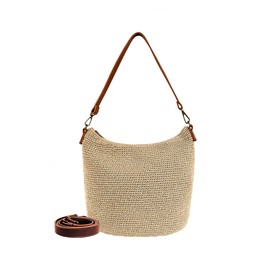 Eiyye Hobo Shoulder Bag Crochet Crossbody Bags for Women Handmade Boho Purse Large Handbag for Summer, Beach, Travel & Everyday Use (Khaki)