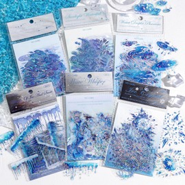 Scrapbook Stickers for Scrapbooking Supplies, 120PCS Rain Cloud Themed Junk Journal Stickers for Journaling,Bullet Journal Supplies,Planner,Laptops,Planner(Cloud)