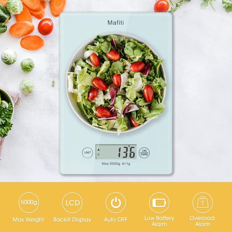 Mafiti MK100 Kitchen Scale,Digital Scale in Grams Ideal for Weighing