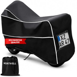 Motorcycle Tarpaulin 600D Oxford Outdoor Indoor Waterproof Motorcycle Cover TPU Coating Motorcycle Garage Winterproof UV Protection Lock Hole for Motorcycle Scooter Moped 210 x 126 x 97 cm