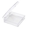 20-Pack Clear Hard Plastic Hinged Lid Storage Containers 2.56"L x