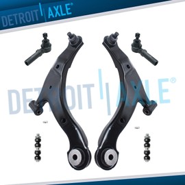 Detroit Axle 6pc Front Lower Control Arm Tie Rod Sway Bar for Chrysler PT Cruiser Dodge Neon